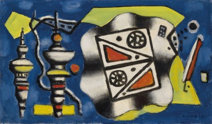 Fernand Léger, Composition sur fond bleu, 1929